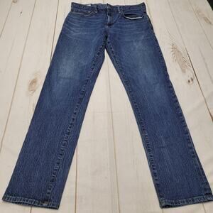 Gap Slim Straight worn dark wash jeans retro 34x34 stretch